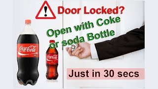Door Locked? Unlock with coke Bottle in 30 Secs without breaking | Pow Wow