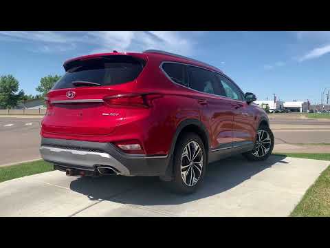 2020 Hyundai Santa Fe 2.0T Ultimate AWD in Red for sale at Medicine Hat Nissan in Medicine Hat, AB