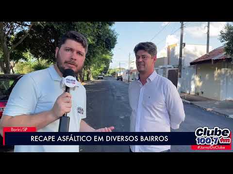 BARIRI: RECAPE ASFÁLTICO CONTINUA NO MUNICÍPIO
