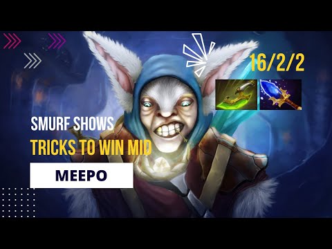 MEEPO SMURF WITH SWIFT BLINK & AGS || HOW TO CARRY DOTA 2 || DOTA 2 HOW TO GAIN MMR #dota #dota