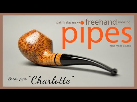 Smoking pipes - Briar pipe no.177 "Charlotte" | freehand smoking pipes | slovak pipe