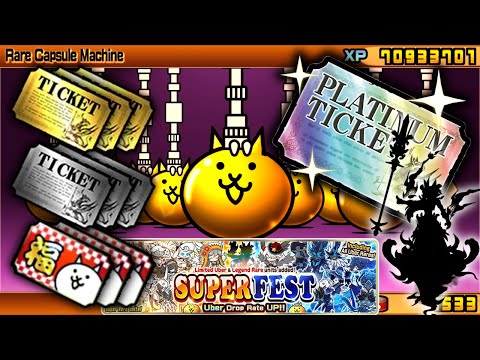 Spending EVERY TICKET on Superfest | Battle Cats
