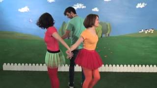 Ring a ring of roses, children's song dance