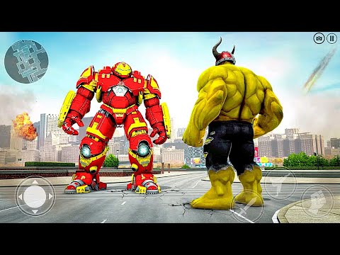 Iron Robot Game : Muscle Hero save the city - Android GamePlay