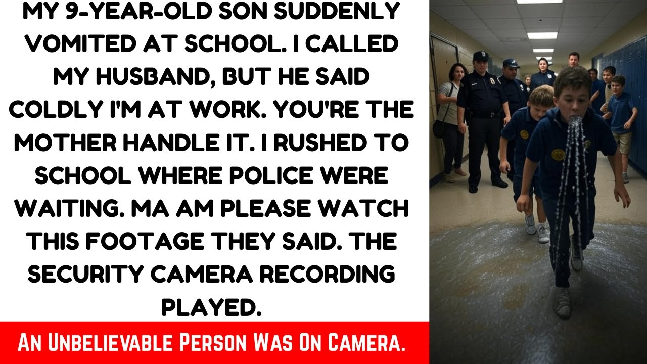 My 9-Year-Old Son Suddenly Vomited At School. I Called My Husband, But He Said Coldly I'M At Work.