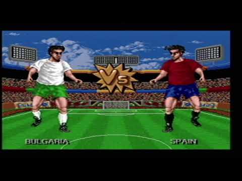 Sensible Soccer - Bulgaria vs Spain [Sega Mega Drive] (1993) Sensible Software [Real HW SCART2HDMI}