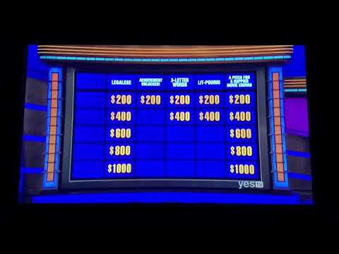 Jeopardy, Andrew Cramer Day 2 - 1st Daily Double found right after the contestant chat 😂 (4/21/20)