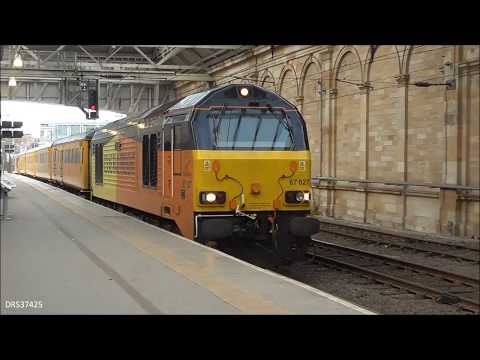 67027 & 67023 1Q18 Mentor Test Train at Edinburgh Waverley & Croy: 26/03/18