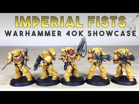PRIMARIS Imperial Fists Intercessors Infantry Showcase Painted by Siege Studios