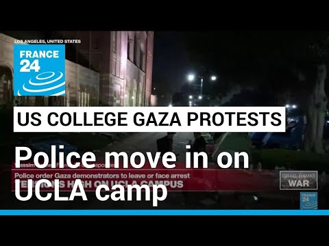 美警方清場UCLA營地 數十名抗議者遭逮捕