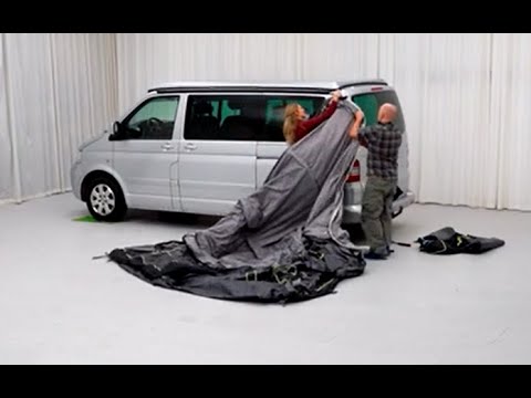 Aufbauanleitung Outwell Busvorzelt Newburg 160 Air - www.camping-factory.com