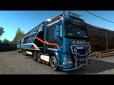 Euro Truck Simulator 2 1.35 EB German Revisit 2.0 - DAF XF E6 - Funiture - Kassel (D) to Dresden (D)