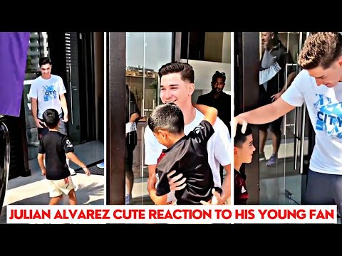 Julian Alvarez Cute Gesture To his Young Fan