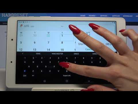 How to Add Event to Calendar in SAMSUNG Galaxy Tab A 8.0 - Use Calendar