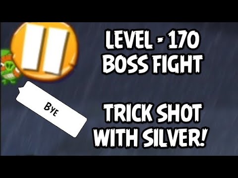 Angry Birds 2 : Level 170 Boss Fight || Funny Trick Shot With Silver!!