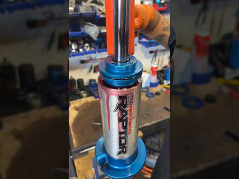 Ford Raptor shocks are meant to be serviced every 50k miles. #foxshocks #fordraptor #offroad