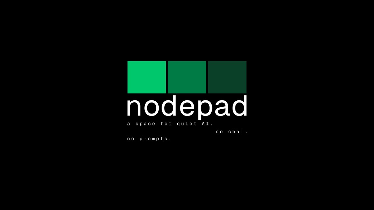 nodepad: a design experiment in spatial thinking (open source)