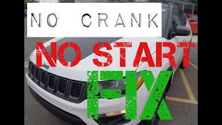 2019 Jeep Compass NO CRANK NO START.....EASY FIX
