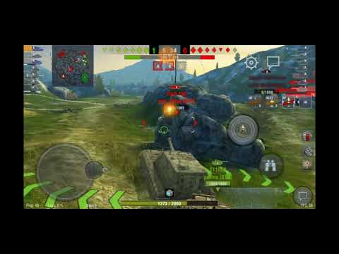 World of tanks blitz  - Jg.Pz.E100: 1618 damage and 0 frags.