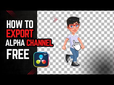 How to Export an Alpha Channel in DaVinci Resolve: Transparent Background Export