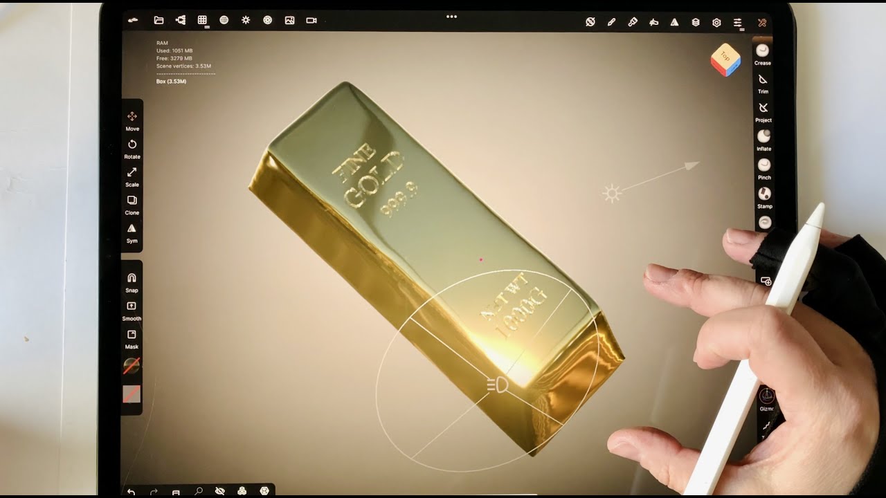Tutorial: Bar of Gold in Nomad Sculpt