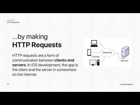 Intro to iOS Development: Lecture 6 - Networking Part I