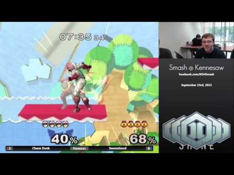 KSU 9/23/15 - Chaos Dunk (Falcon) v SeemsGood (Sheik) - SSBM