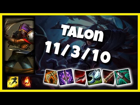 KOREAN Challenger Talon MID (11/3/10) vs SETT Gameplay Replay - Patch 10.20