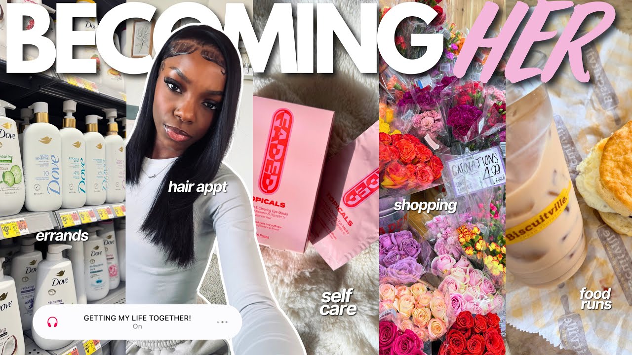 BECOMING “HER” 🎀 attempting to get my life TOGETHER! weekly reset, maintenance, girl talk + more!
