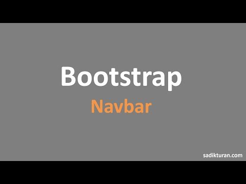 Bootstrap Navbar Nasıl Oluşturulur