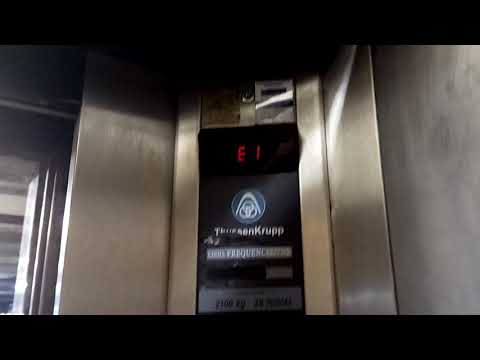 Large and Busy ThyssenKrupp Frequencedyne Freight Elevator - PdM, MG, BR