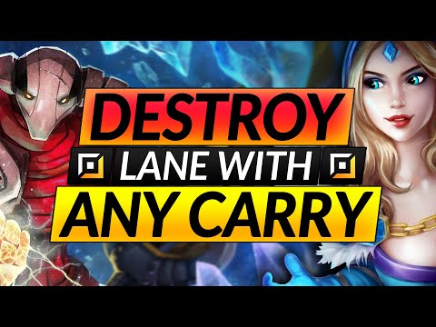 The ONLY WAY to CARRY as SUPPORT - How to NEVER LOSE LANE with ANY CARRY - Dota 2 Tips Guide
