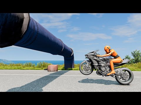 Cars vs Low Pipes #7 - BeamNG DRIVE | SmashChan