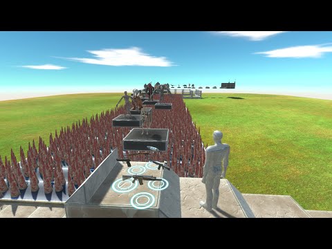 Fps Extreme Parkour with Bone Spikes Every Units - Animal Revolt Battle Simulator