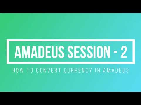 Amadeus Session 2 | How to convert currency in Amadeus | Travelocademy English | Gaurav Gera