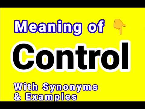 In Control Synonyms