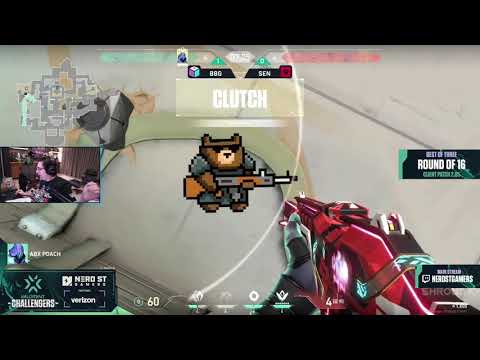 Shroud Reacts to Poach's INSANE 1v4 Clutch Against SEN