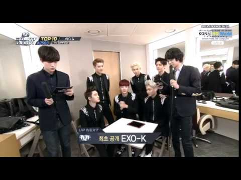 [140508] Mcountdown begins - EXO backstage