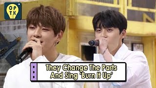 [Oppa Thinking - Wanna One] They Change The Parts And Sing 'Burn It Up' 20170911