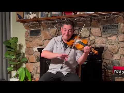 Colin Grant performs a blast of jigs at Cape Breton House Concert.