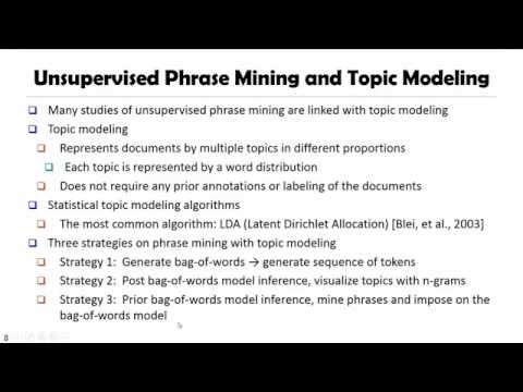 DATA MINING   4 Pattern Discovery in Data Mining   7 2  Previous Phrase Mining Methods