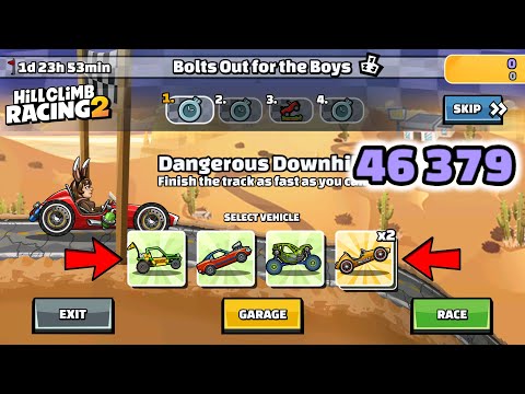 Hill Climb Racing 2 - 46379 points in BOLTS OUT FOR THE BOYS Team Event - YouTube