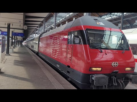 Abfahrt des InterRegio 2481 am 26.08.2022 in Basel SBB