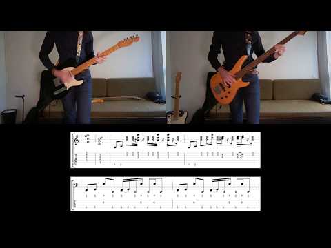 Red Hot Chili Peppers - Naked In The Rain Guitar and Bass cover with tabs