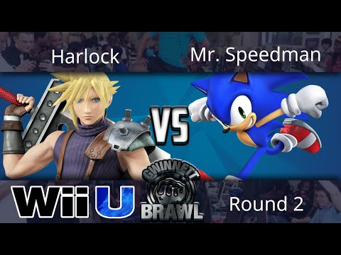 Gwinnet Brawl Sep 2017 - Harlock (Cloud) vs Mr. Speedman (Sonic) - Smash 4 Round 2