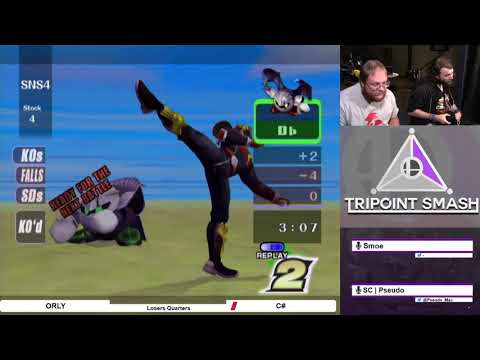 ORLY (Falcon) vs C# (Meta Knight) - Tripoint Smash #23 PM Loser's Quarters