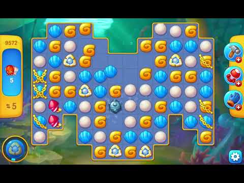 Fishdom Easy Level 9572 (with ingame lightning booster) @choraelmin