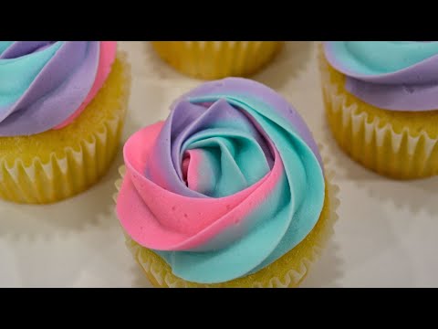 Rainbow Swirl Cupcakes: Mastering the Multicolor Rosette Technique