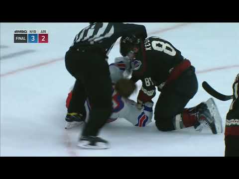 Scrum Breaks Out Between Arizona Coyotes And New York Rangers At Games End