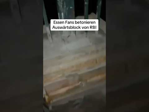 Rot-Weiß Essen Fans betonieren eigenen Auswärtsblock als Protest gegen RB Leipzig!😱